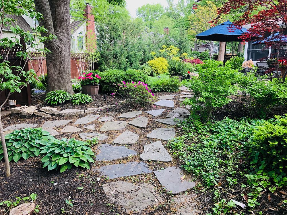 Landscaping project in Prairie Village