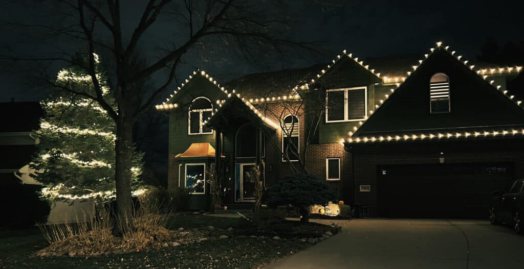 Christmas Light Installation project in Olathe