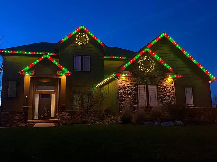 Christmas Light Installation project in Olathe